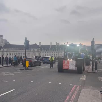 Farmers are out protesting in Westminster again today,
