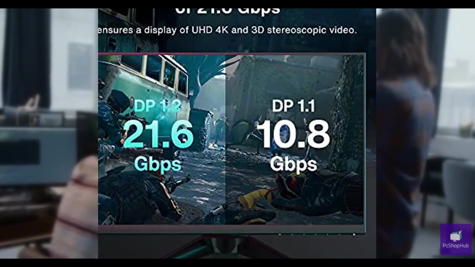 VESA Certified DisplayPort Cable, iVANKY 6.6ft DP Cable 1.2, [4K@60Hz, 2K@165Hz,