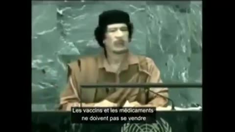 Muammar Gaddafi-They will create the virus themselves and then sell the solution!