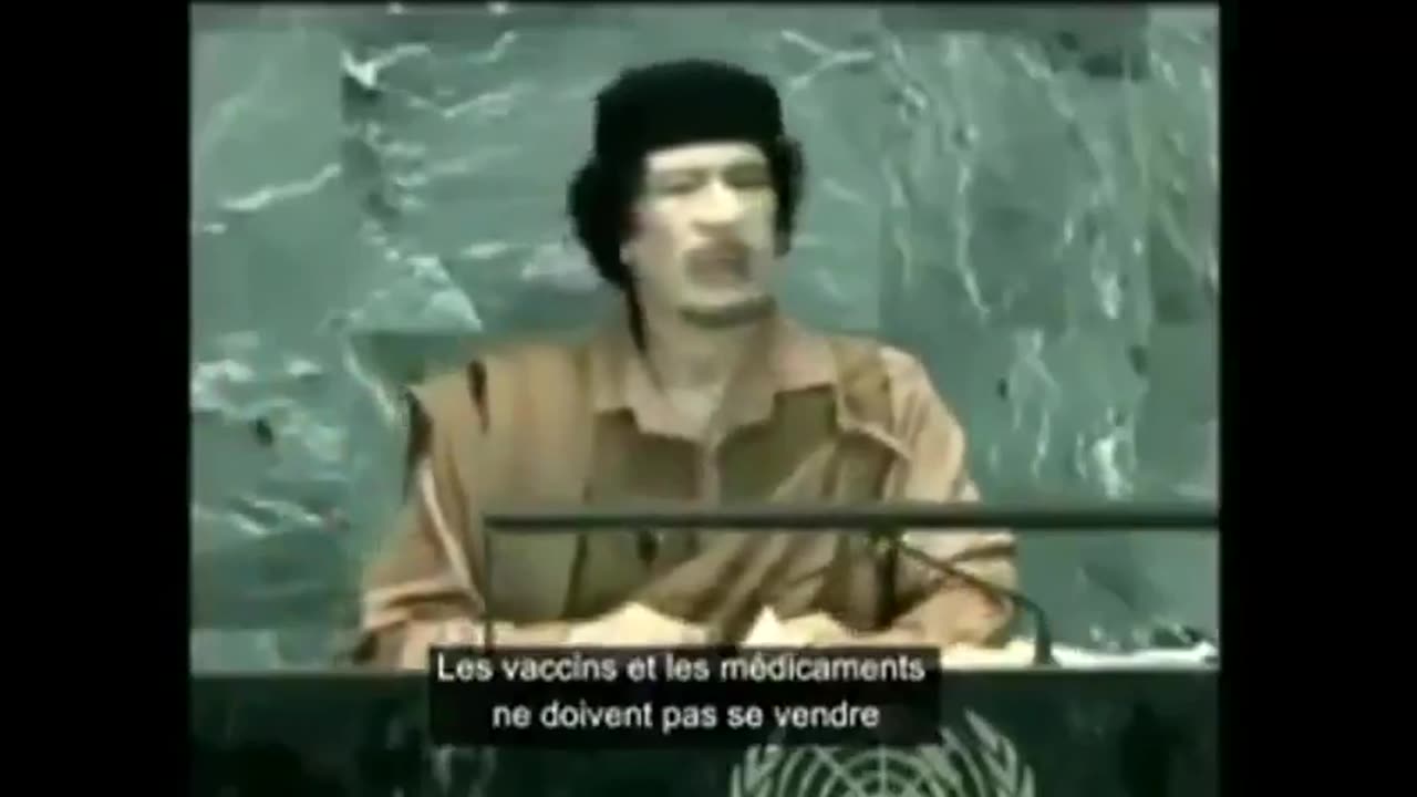 Muammar Gaddafi-They will create the virus themselves and then sell the solution!