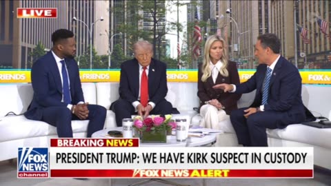 NOW - Trump says Charlie Kirk's assassin is in custody.