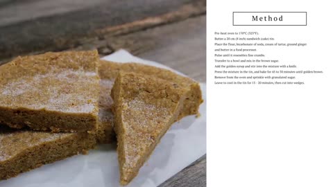 1800's Grasmere Gingerbread Recipe