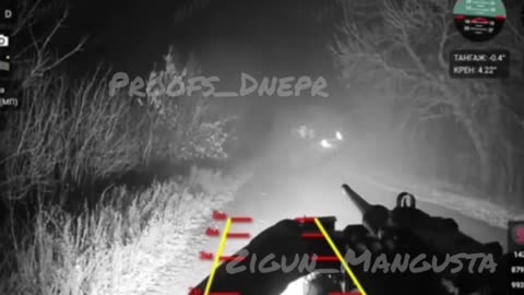 Work of ground drone armed with Browning M2, - 5th Assault Brigade