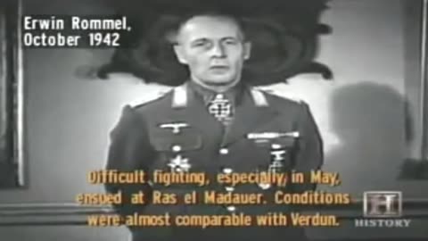 Erwin Rommel Speaks About the Afrika Korps in 1942 (real voice)