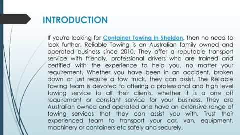 If you're looking for Container Towing in Sheldon