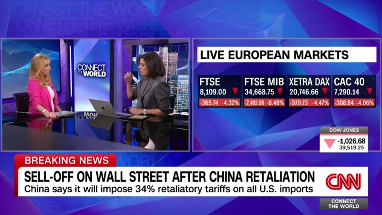 Stocks drop again after China retaliates against Trump's tariffs