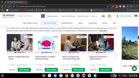 FREE COURSES ON MENTAL HEALTH! CLICK ON THE LINK IN THE DESCRIPTION BOX TO BEING YOUR LEARNING JOURNEY!