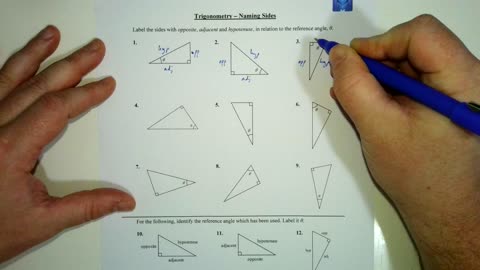 Trigonometry - Naming Sides