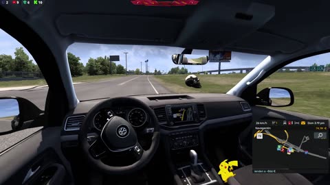 2K QHD 60FPS | AMERICAN TRUCK SIMULATOR | VOLSKWAGEN AMAROV | TOP SPEED | MUSIC AND CHILL | ALL DLC