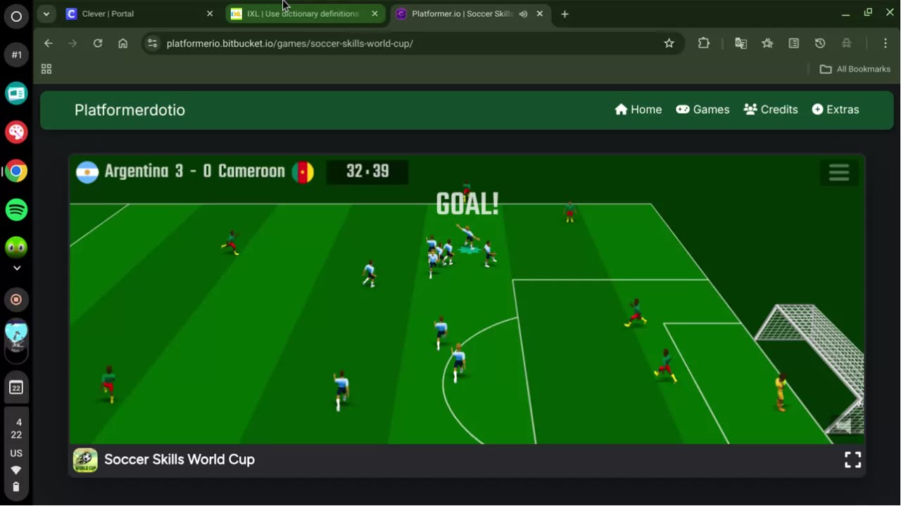 SOCCER SKILLS GAME (ARGENTINA) part 1