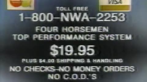 Four Horsemen Top Performance System Vitamins TV Commercial NWA WWF from 1988 Version 2