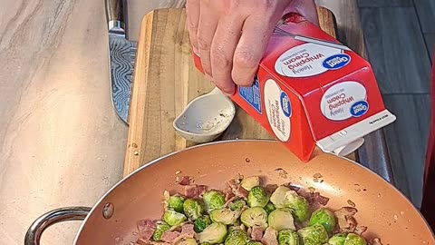 Holiday Sides: Brussel Sprouts with Bacon & Cream