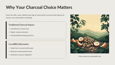 Discover why environmentally friendly charcoal for barbecue matters with CocoBBQ