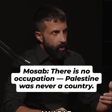 Mosab Hassan Yousef Cuts Through the Lie. Palestine Was Never an Entity