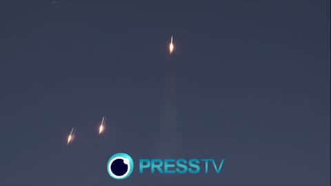 Footage shows the moment Iran fired 14th wave of missiles against Israel