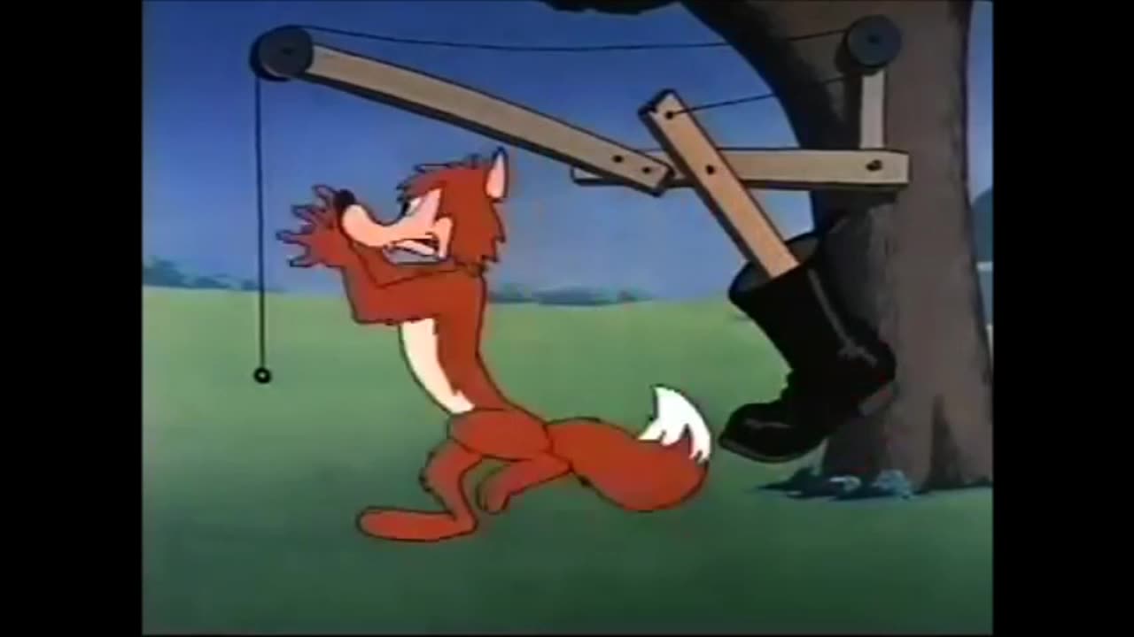 Mighty Mouse:The Sky is Falling - Butt Kick Scene