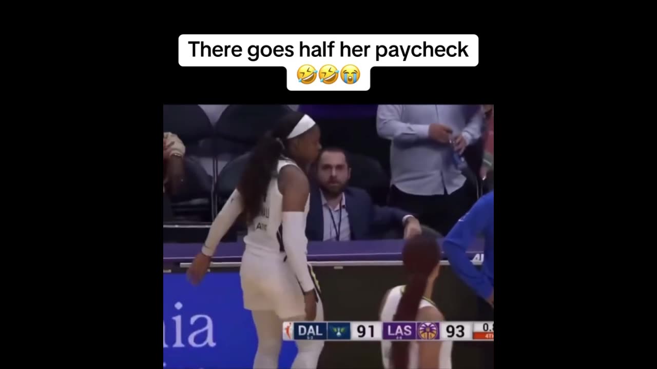 There goes her paycheck. But why?