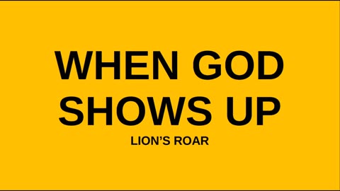 When God Shows Up - God's Glory - Revival - Gpd's Presence - Holy Spirit