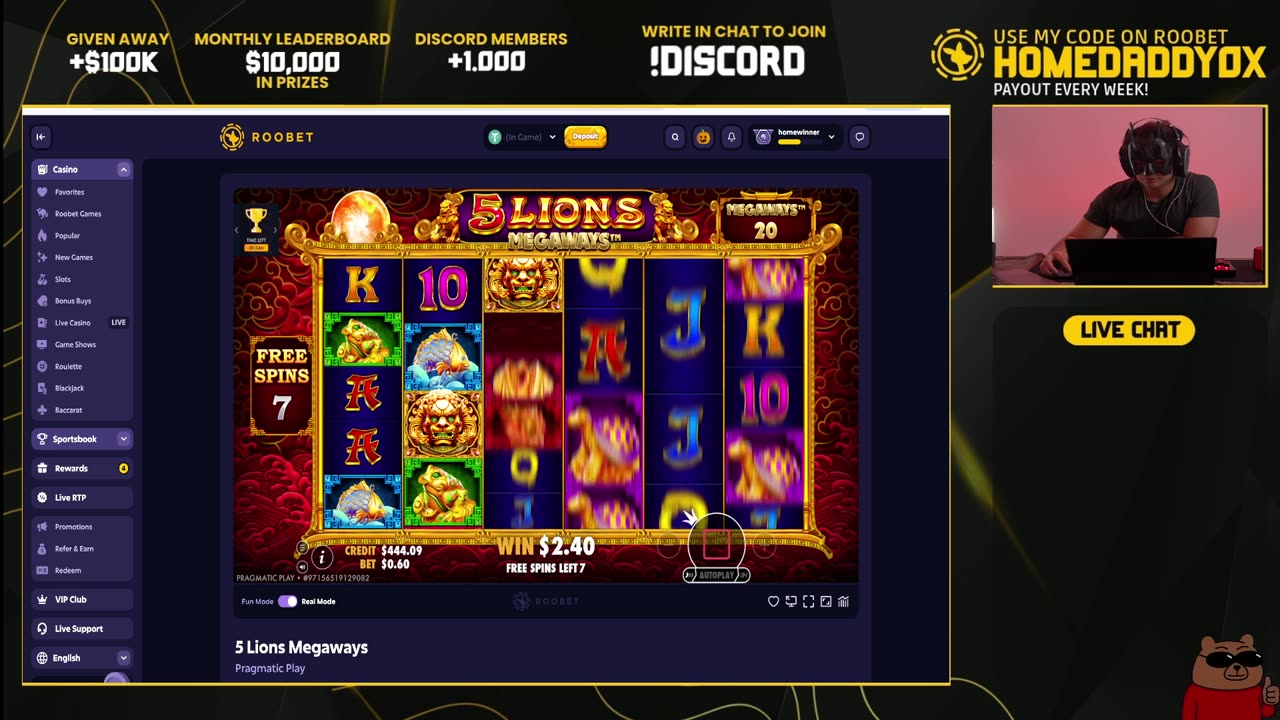 TURNING $0.6 TO $450 ON SLOTS! | Roobet Gambling