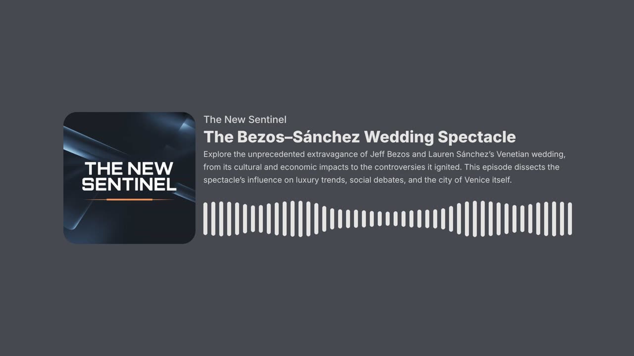 The Bezos–Sánchez Wedding Spectacle