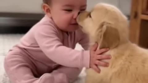 Cute Baby Playing with Animals | Adorable Baby and Pet Moments 2025