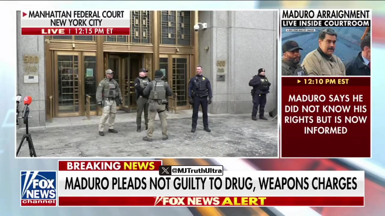 Maduro Pleads not guilty