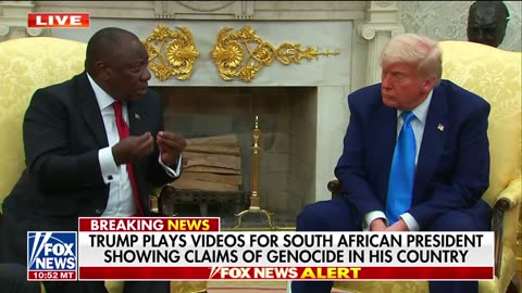 Trump rips NBC reporter for asking about Qatari jet gift amid tense meeting on genocide