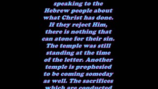 Hebrews 10:26 - Daily Bible Verse Commentary