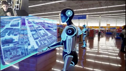 Outtake #1,169 Of The Robots Working At A Walmart Supercenter Fake Funny Parody Video