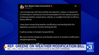 Rep. Marjorie Taylor‑Greene introduces bill to prohibit weather modification