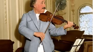 ALBERT EINSTEIN PLAYING VIOLIN