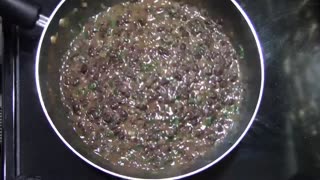 Healthy Refried Black Beans With Coconut Oil