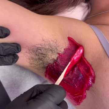 Underarm Waxing with Sexy Smooth Cherry Desire Hard Wax | @luxribeauty Tutorial