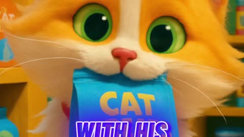 Whiskers. A Cat That Does Its Own Grocery Shopping