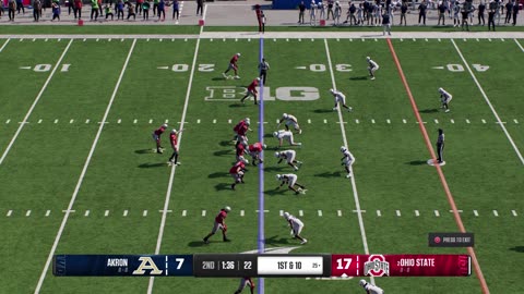 EA Sports College Football 25 Ohio State Dynasty Sim Year 1 Game 1 Akron Zips Vs Ohio State Buckeyes CPU Vs CPU