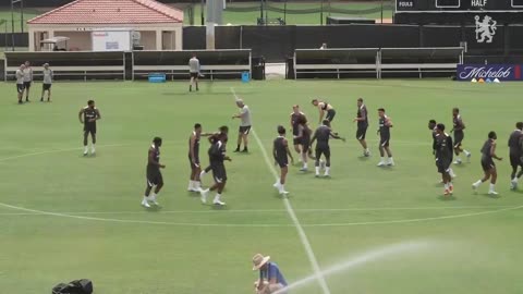 Chelsea training ahead of Benfica there's no day Cucurella doesn't get slapped in training