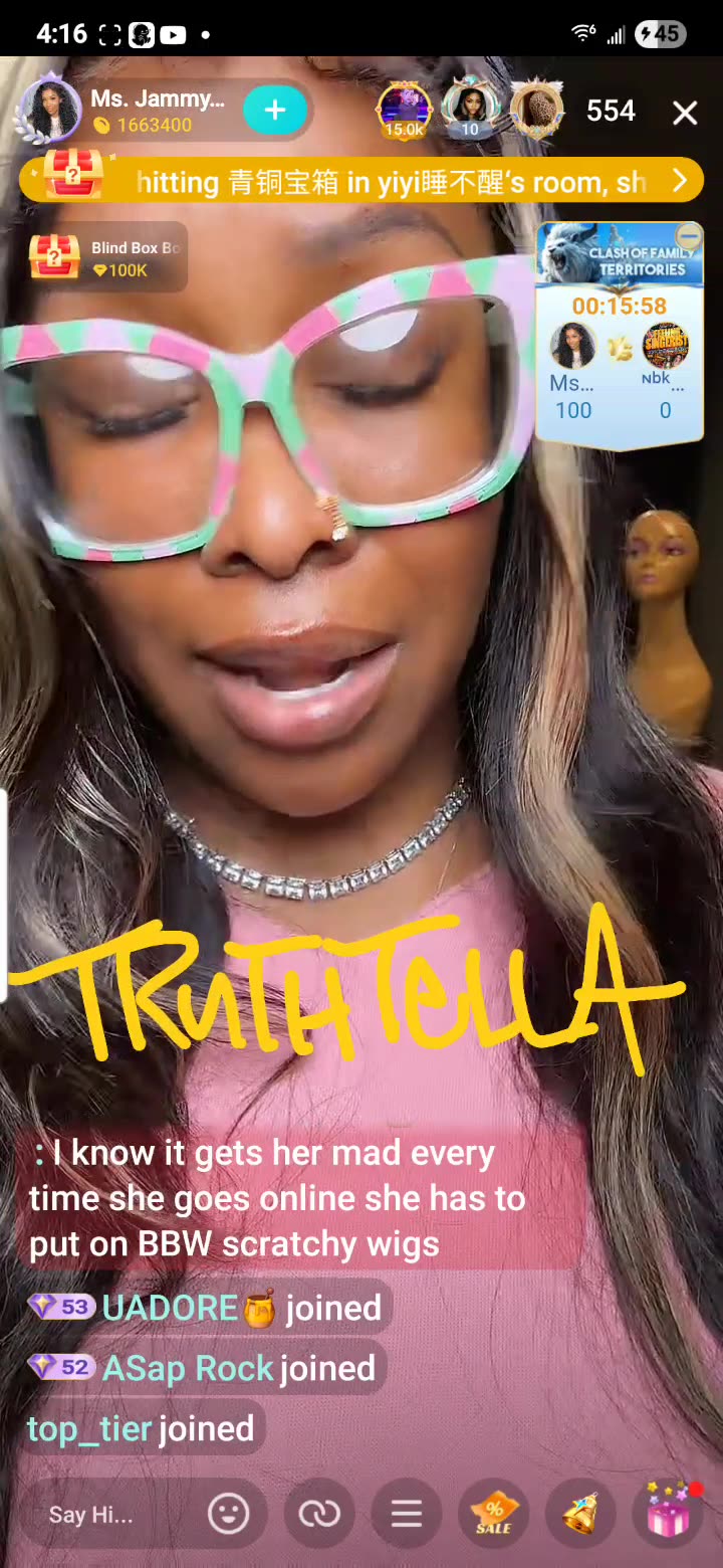 JAMMY THE WIG LADY GOING IN ON QUEEN BBW