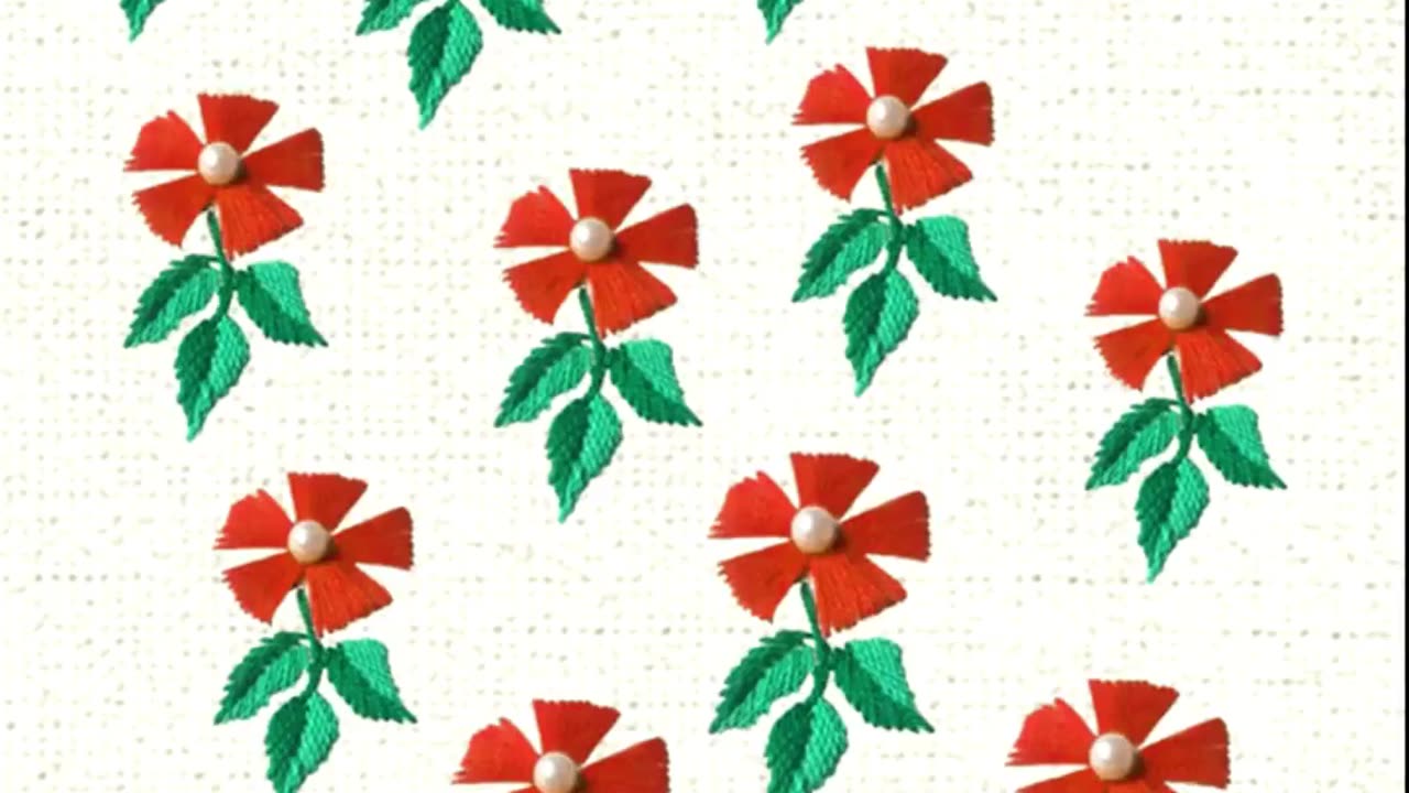 Beautiful Hand Embroidery Flower Design | Easy Stitches for Beginners 🌸✨