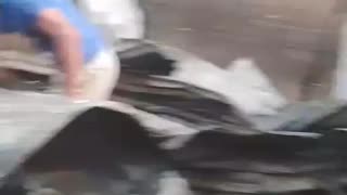 Casa incendiada en La Esperanza