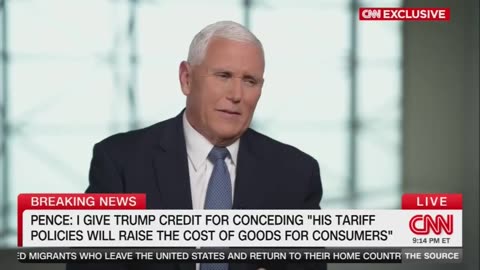 Pence: I sadly acknowledge the fact that Trump's tariff policy will raise the cost of goods