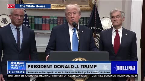 AUTISM ANNOUNCEMENT FROM THE WHITE HOUSE