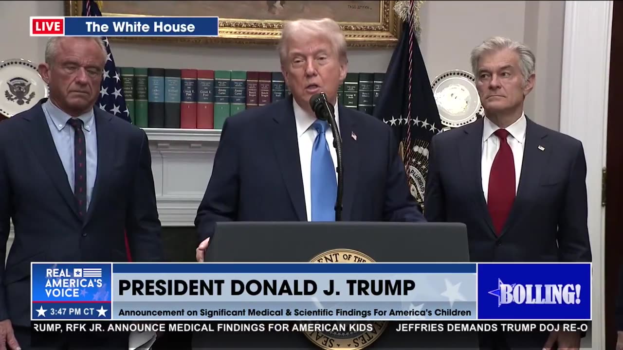 AUTISM ANNOUNCEMENT FROM THE WHITE HOUSE