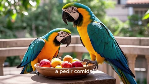 Las guacamayas de el cerro el Avila.