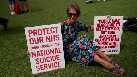 UK lawmakers pass assisted dying law amid protests for and against