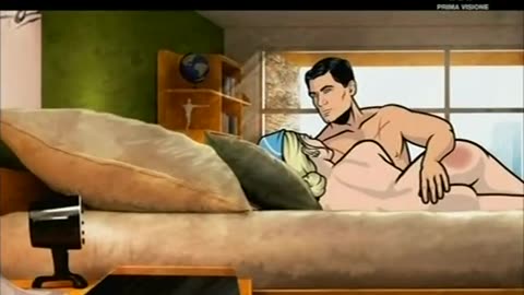 Archer 1x01 Implied Offscreen Spanking