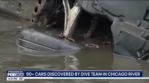 Over 90 cars discovered by dive team in Chicago River