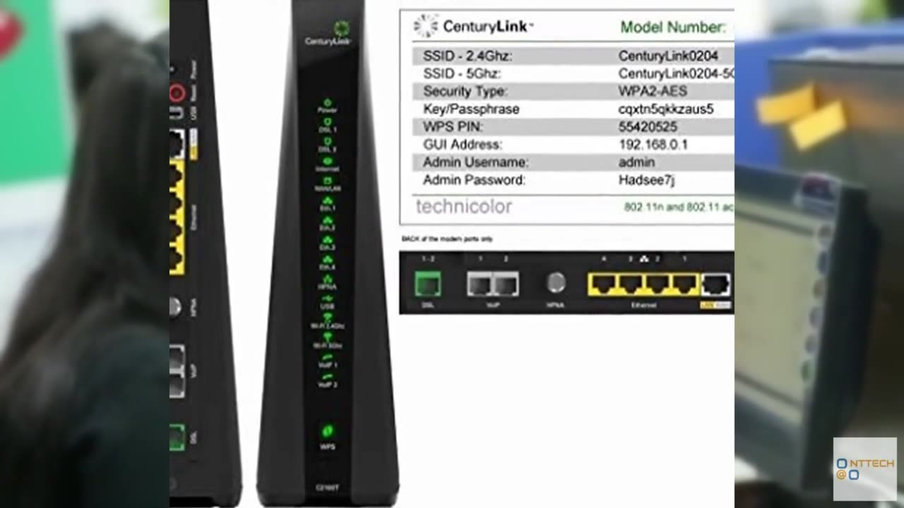 CenturyLink Prism TV Technicolor C2100T 802.11AC Modem Router Gigabit DSL Fiber