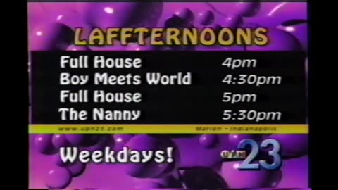 November 17, 1998 - UPN 23 Promos & Bumpers