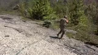 Rotorwash disarms troops