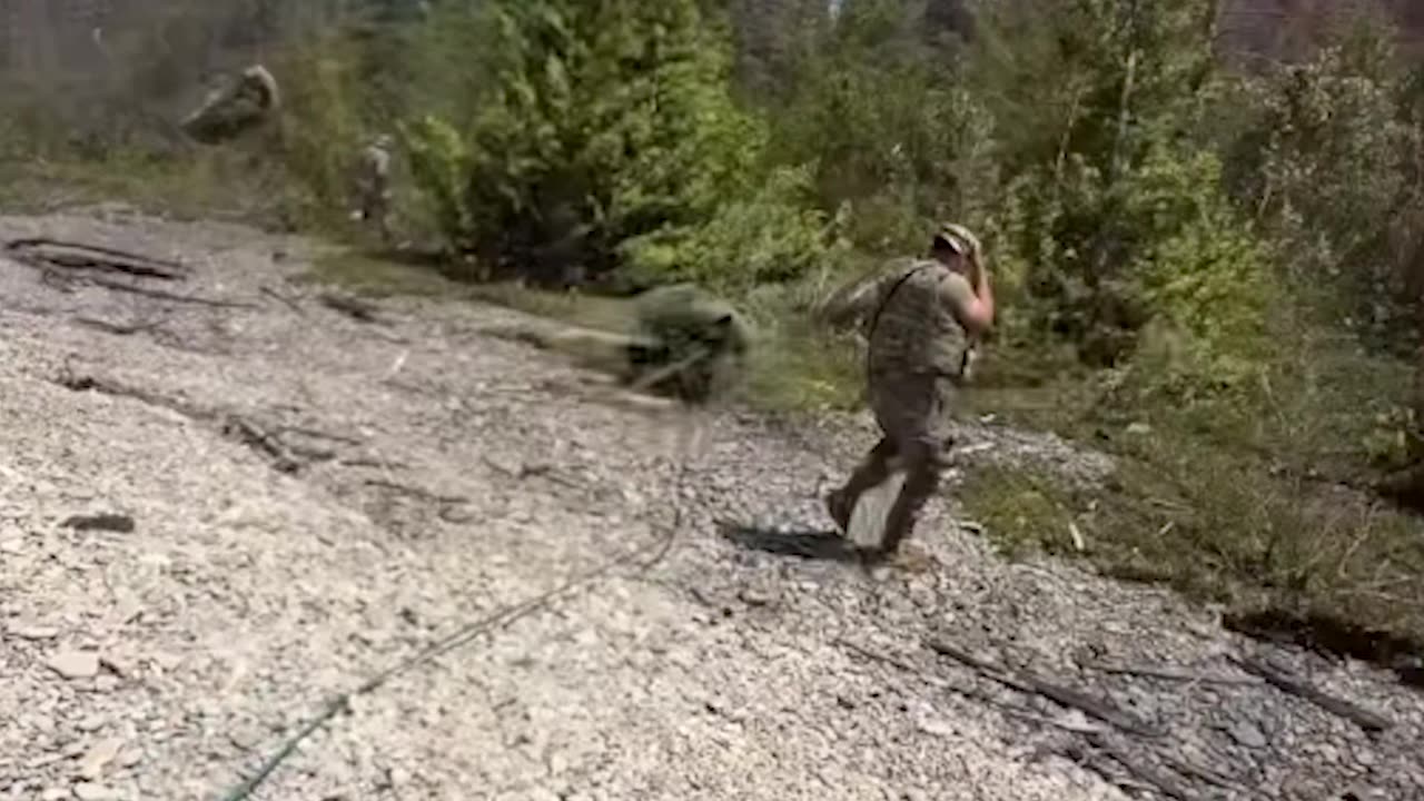 Rotorwash disarms troops